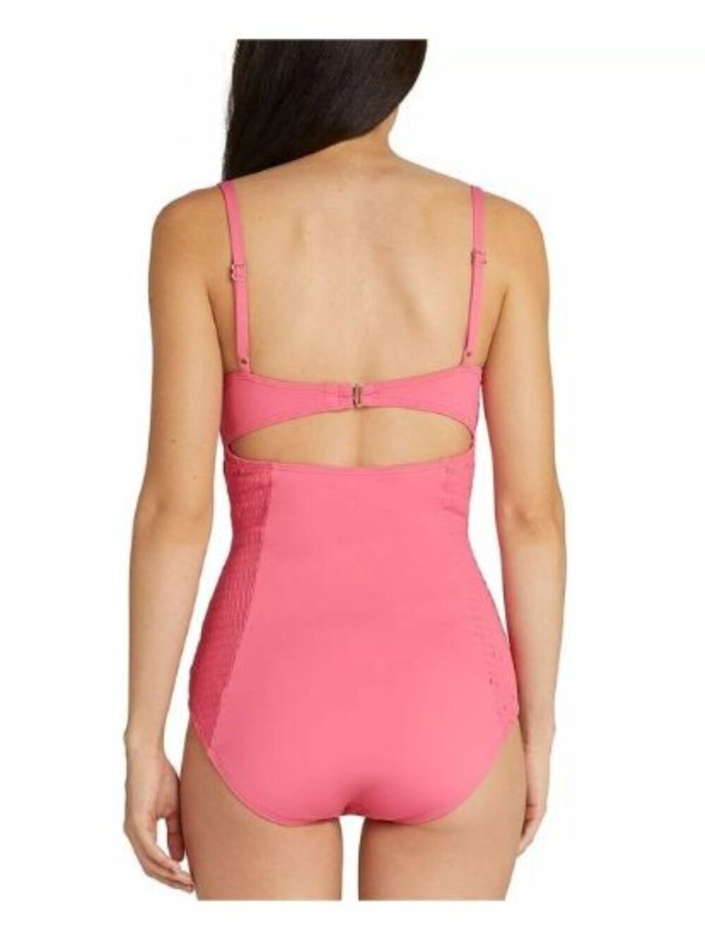 NEW Kate Spade Women's L Smocked Underwire One-Piece Swimsuit NWT $185 - Picture 2 of 2